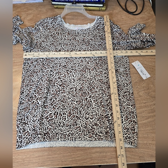 Liz Claiborne Peggy Animal Crew Neck Lightweight Sweater XL - Picture 12 of 15